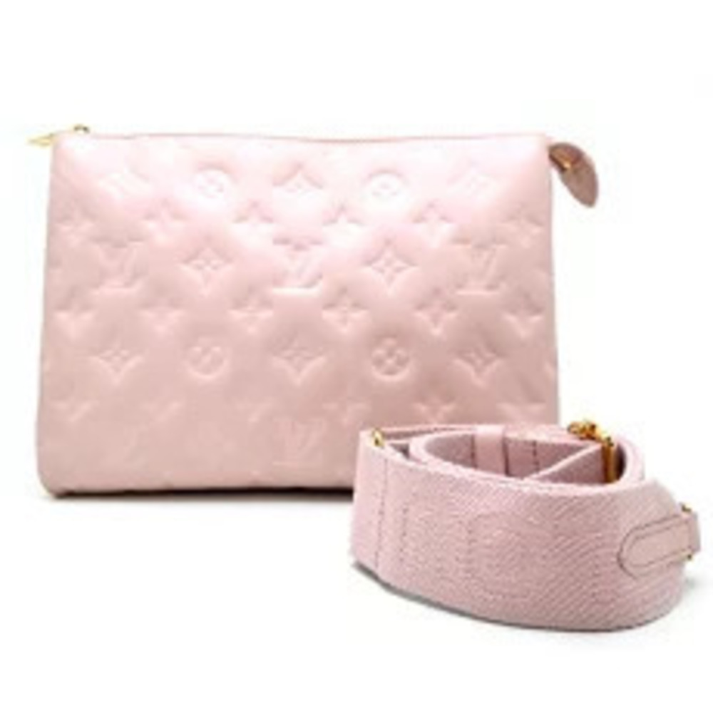 Louis Vuitton Coussin Shoulder Bag Lambskin Leather Pink
